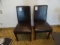 BLACK CHAIRS (X2)