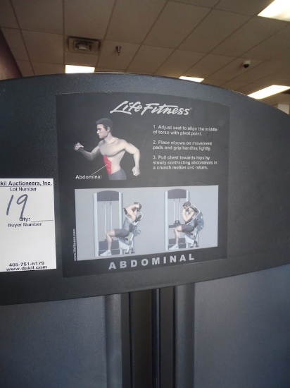 LIFE FITNESS ABDOMINAL MACHINE