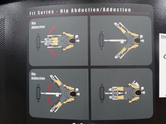 LIFE FITNESS HIP ABDUCTION MACHINE