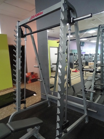 SMITH MACHINE STYLE STATIONARY BAR