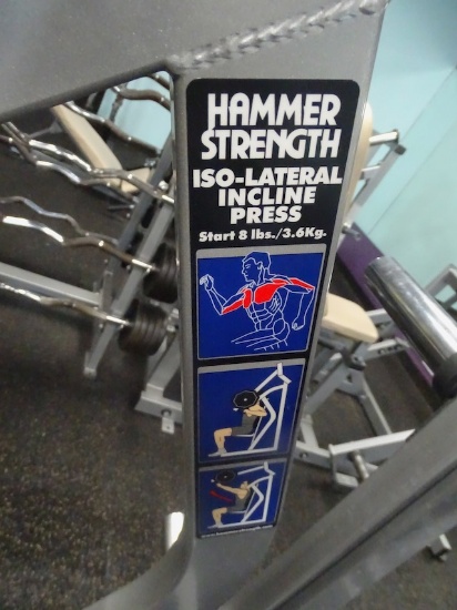 HAMMER STRENGTH ISO-LATERAL INCLINE PRESS