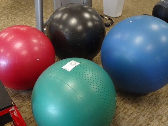 LARGE EXERCISE BALLS (X4)