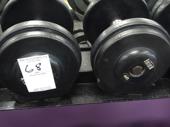 40LB DUMBBELLS (X2)