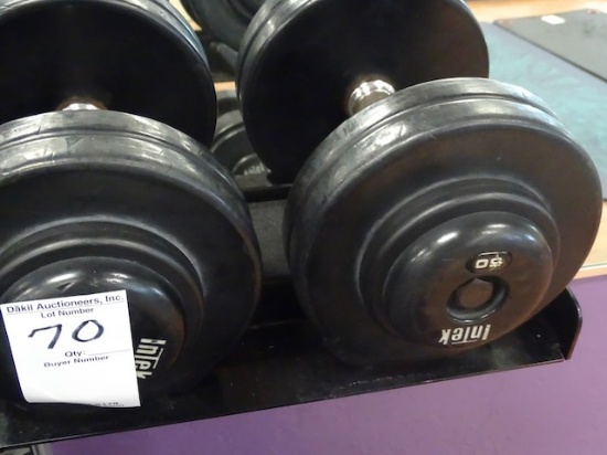 50LB DUMBBELLS (X2)