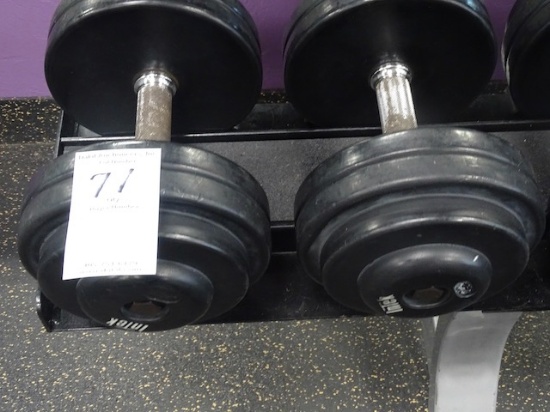 55LB  DUMBBELLS (X2)