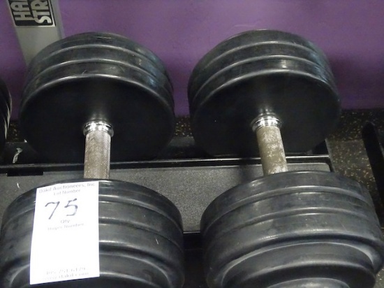 75LB DUMBBELLS (X2)