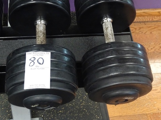 100LB DUMBBELLS (X2)