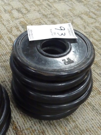 2 1/2LB WEIGHTS (X6)