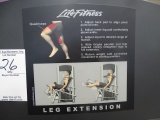 LIFE FITNESS SEATED LEG EXTENSION MACHINE