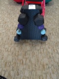 DUMBBELLS & RACK 4LB, 6LB, 10LB & 12LB (X8)