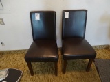 BLACK CHAIRS (X2)