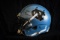 North Carolina Helmet autographed by Coach Mack Brown