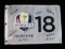 Golf Flag #18 Hole from 2016 Ryder Cup autographed