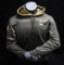 Philadelphia Eagles Nike Dri-Fit sweatshirt, military camo hood, flag on sleeve, size XL