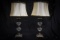 2 glass lamps