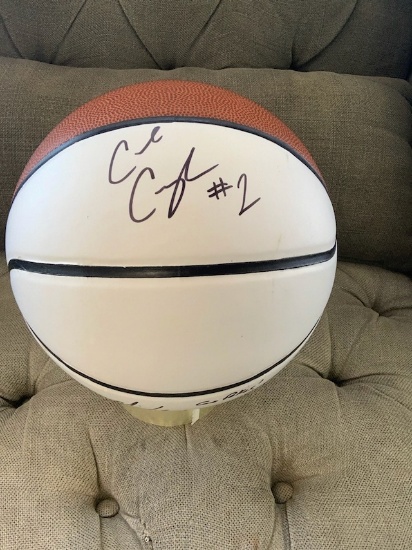 Cade Cunningham & OSU Coach Mike Boynton autographed basketball