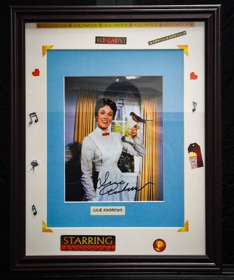 Julie Andrews autographed & framed photo