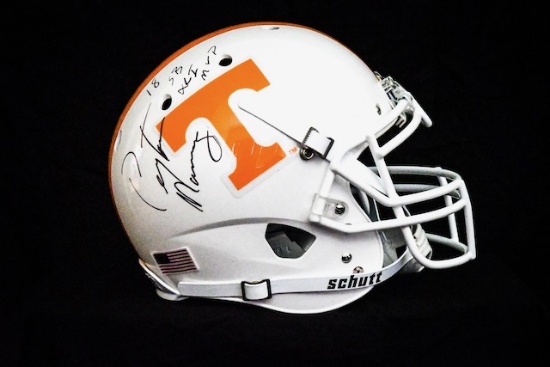 Tennessee Helmet autographed by Peyton Manning