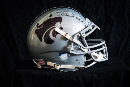 Kansas State Helmet autographed by Bill Snyder