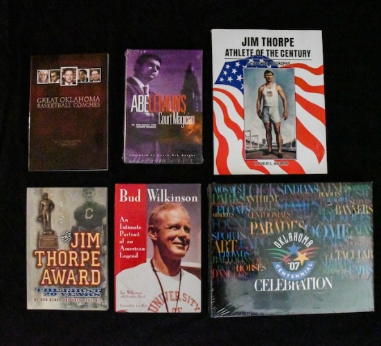 Assorted Sports Books: 3 Hardback + 3 Paperback