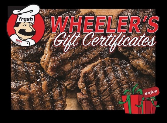 Wheeler's Meat Market $125 gift card