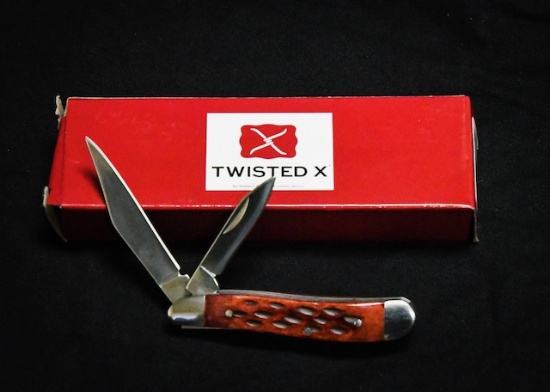 Pocket knife - Twisted X Red Bone