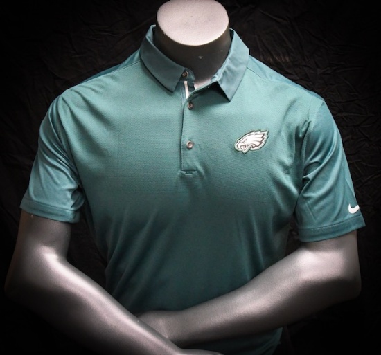 Philadelphia Eagles men's polo shirt, Nike Dri-Fit, green size XL, "NFL Onfield Apparel"