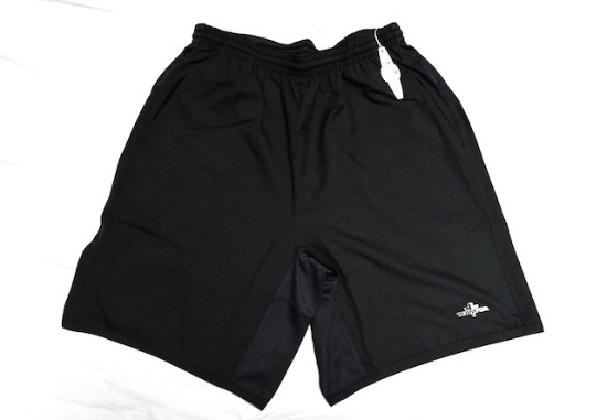 Black FCA athletic shorts, size M