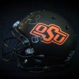 OSU Helmet autographed by Mike Gundy