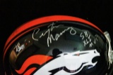Denver Broncos Helmet autographed by Peyton Manning Superbowl MVP
