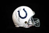 Indianapolis Helmet autographed by Peyton Manning Superbowl MVP