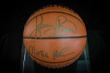 NBA Basketball autographed by Larry Bird & Magic Johnson 