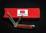 Pocket knife - Twisted X Red Bone