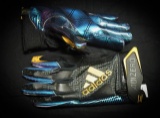 Adidas athletic gloves, size L, black multi-color