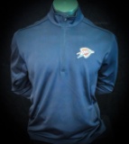 Pull-Over OKC Thunder blue jacket 1/4 zip, size XL