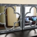 2 Mirrors, beautiful wooden frames