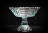 Antique blue glass bowl