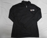 Pullover 1/4 zip, black lightweight, ladies size L