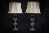 2 glass lamps