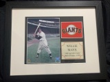 Willie Mayes autographed & framed photo 