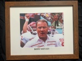 Barry Switzer autographed & framed photo
