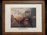 Baker Mayfield autographed & framed photo