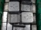 TUB W/METAL 2 GANG ELEC. BOXES & RND CRNR, METAL 1 GANG ELEC. BOXES &