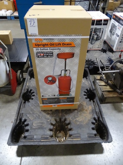 NEW TMG UPRIGHT OIL LIFT DRAIN 20 GALLON CAP MODEL:TMG-0D20