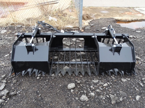 NEW 84" SKID STEER ROCK & BRUSH GRAPPLE