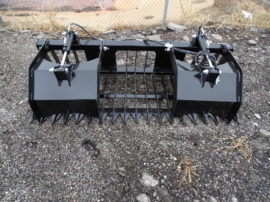 NEW 78" SKID STEER ROCK & BRUSH GRAPPLE
