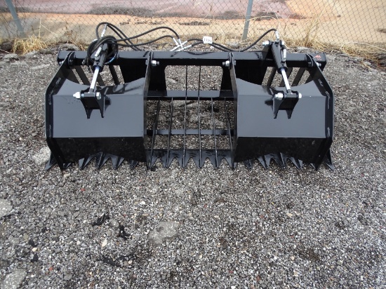 NEW 74" SKID STEER ROCK & BRUSH GRAPPLE