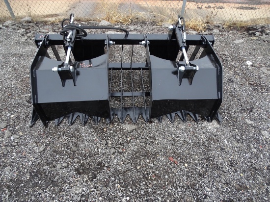 NEW 65" SKID STEER ROCK & BRUSH GRAPPLE