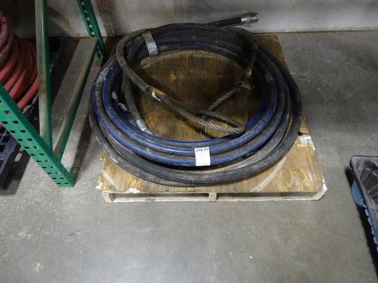 WIRE ROPE LIFT CABLE & MWH45H-20-1 1/4" HYDRAULIC HOSE
