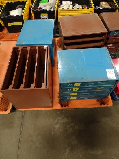 NUT & BOLT BINS W/CONTENTS (X4)